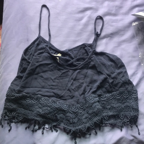 Blue crop top - Picture 2 of 3